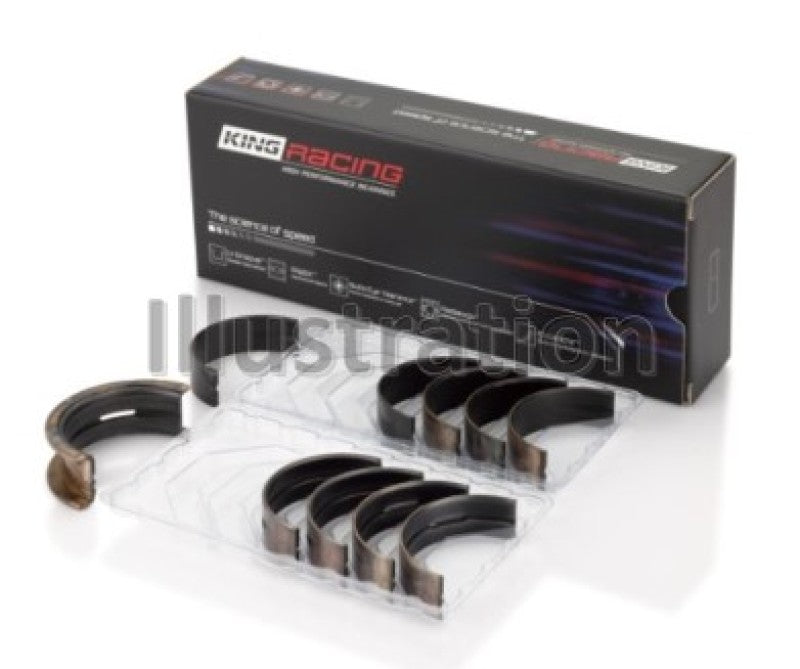 King Engine Bearings General Motors 262/ 267/ 302/ 307/ 327/ 350 pMaxBlack Coated Main Bearing Set
