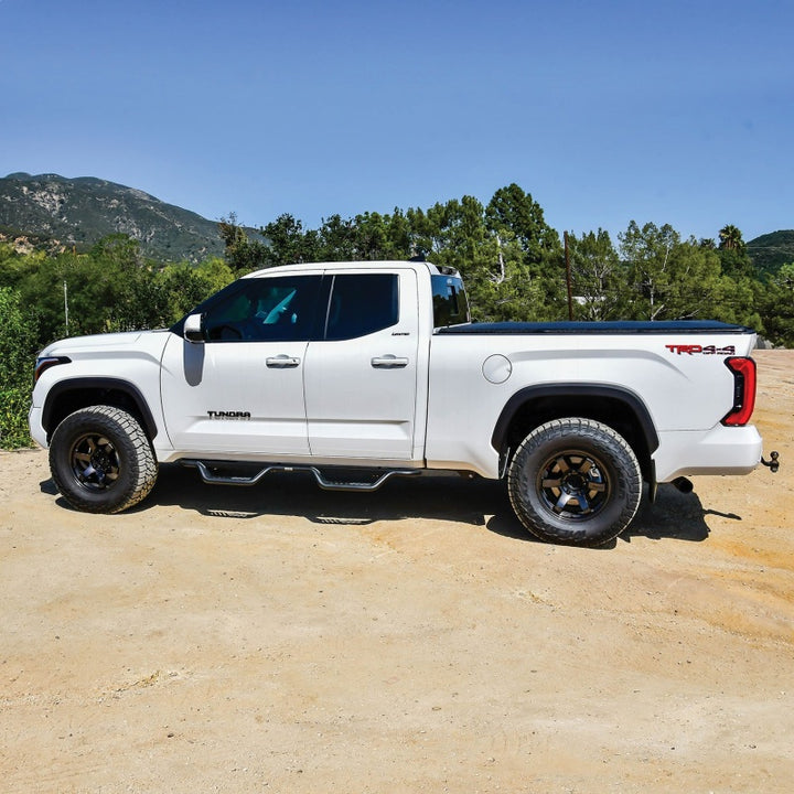 Westin 2022+ Toyota Tundra Double Cab Outlaw Nerf Step Bars - Textured Black