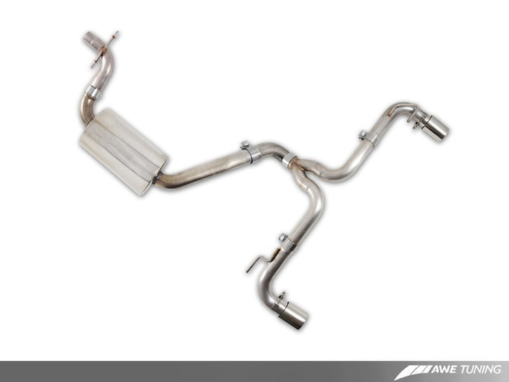 AWE Tuning Mk6 GTI Performance Cat-Back - Diamond Black Round Tips