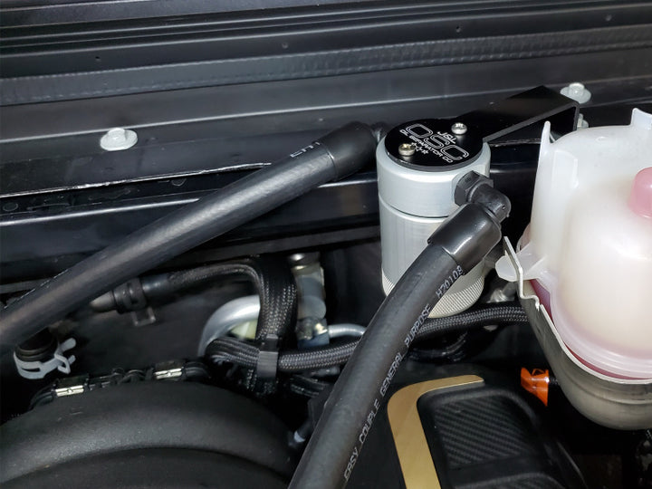 J&amp;L 2021-2025 Jeep Wrangler 392 Oil Separator 3.0 Passenger Side - Clear Anodized