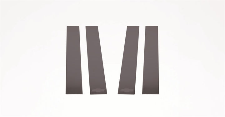 Putco 14-18 Chevy Silverado LD - Fits Double Cab/Crew Cab - 4pcs Black Platinum Pillar Posts