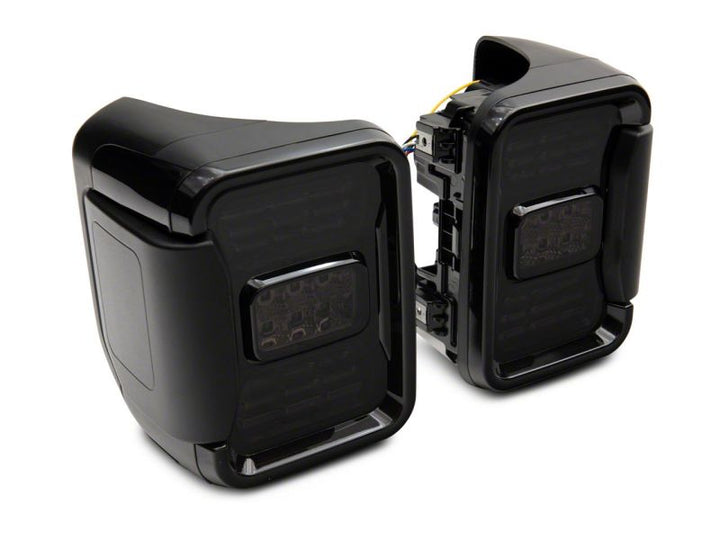 Raxiom 20-23 Jeep Gladiator JT Axial Series LED Tail Lights- Black Housing (Smoked Lens)
