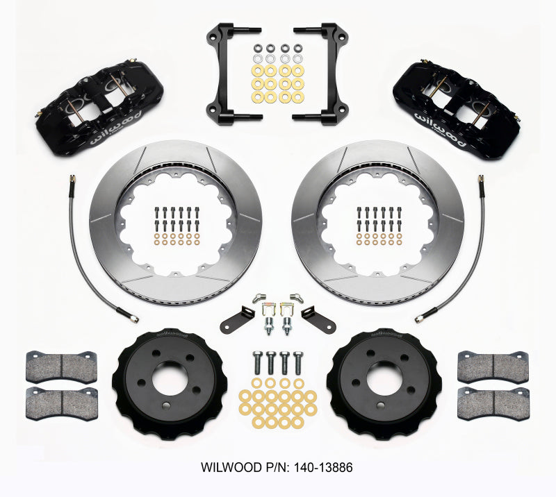 Wilwood AERO6 Front Hat Kit 14.00 15-23 Mustang w/Lines