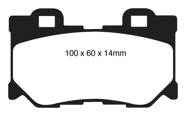 EBC 08-13 Infiniti FX50 5.0 Greenstuff Rear Brake Pads