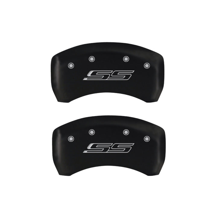 MGP 4 Caliper Covers Engraved Front & Rear Gen 5/SS Red finish silver ch
