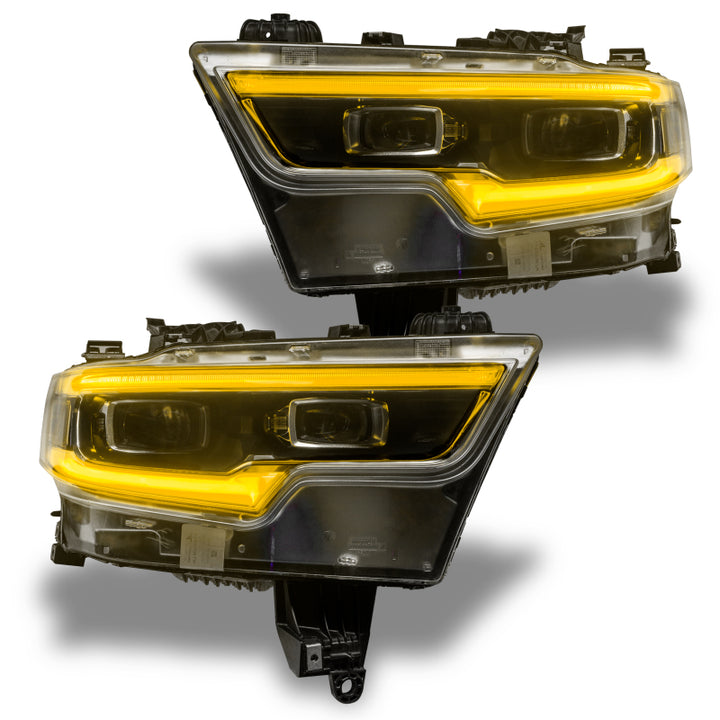 Oracle 19-21 RAM 1500 Projector LED Headlight DRL Kit - RGBW+A w/ BC1 Controller