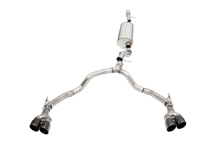 Corsa 2021-2025 Tahoe / GMC Yukon 4DR 6.2L 4WD Dual Rear 3in - 2.75in Sport Cat-Back DW 4in BLKTips