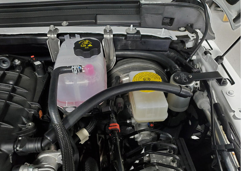J&amp;L 18-25 Jeep Wrangler JL 3.6L Driver Side Oil Separator 3.0 - Clear Anodized
