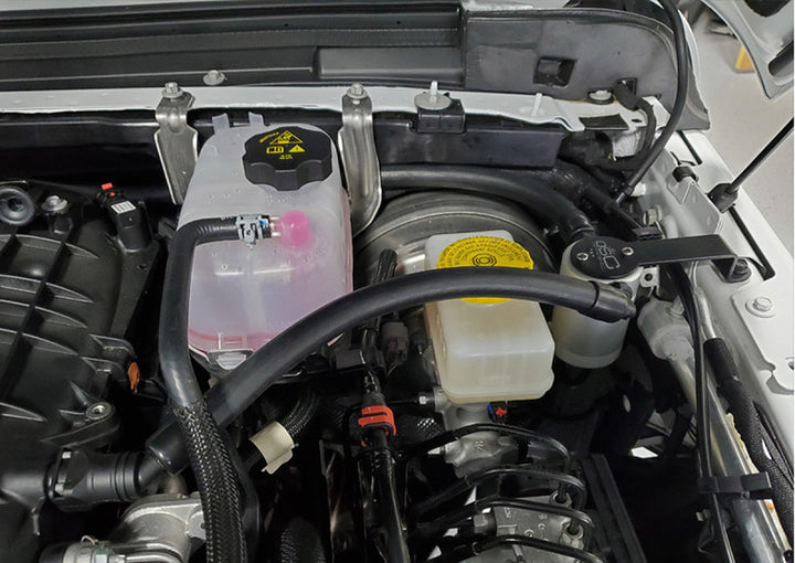 J&amp;L 18-25 Jeep Wrangler JL 3.6L Driver Side Oil Separator 3.0 - Clear Anodized