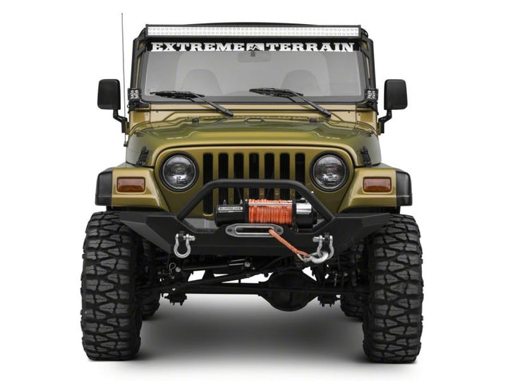 Raxiom 97-06 Jeep Wrangler TJ 50-In LED Light Bar Windshield Mount w/ Auxiliary Bracket
