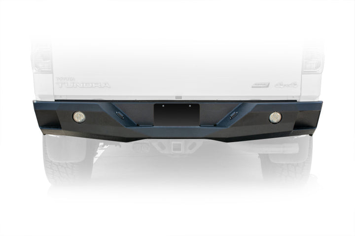 DV8 Offroad 07-13 Toyota Tundra Rear Bumper Winch Ready - Black Powdercoat