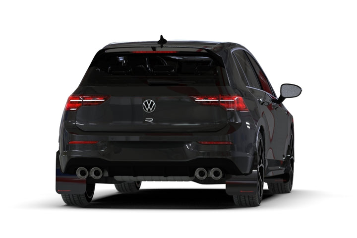 Rally Armor 22-25 VW MK8 Golf GTI/R Black UR Mud Flap w/Red Logo