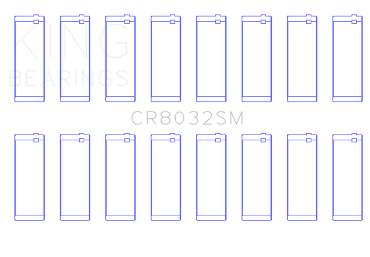 King Engine Bearings Chrysler 345/ 370 16V (Size 0.25) Connecting Rod Bearing Set