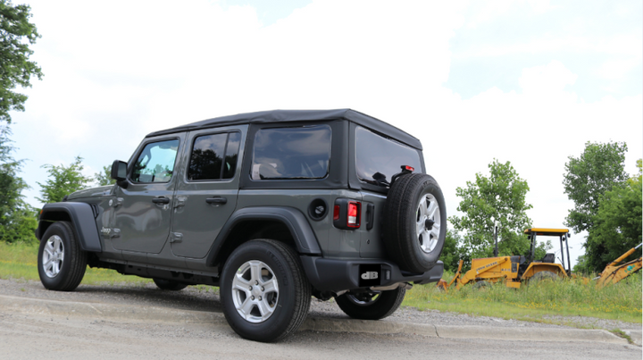 Corsa 2018-2025 Jeep Wrangler JL 2.5in Dual Rear Turn Down Exit Touring Axle-Back Exhaust