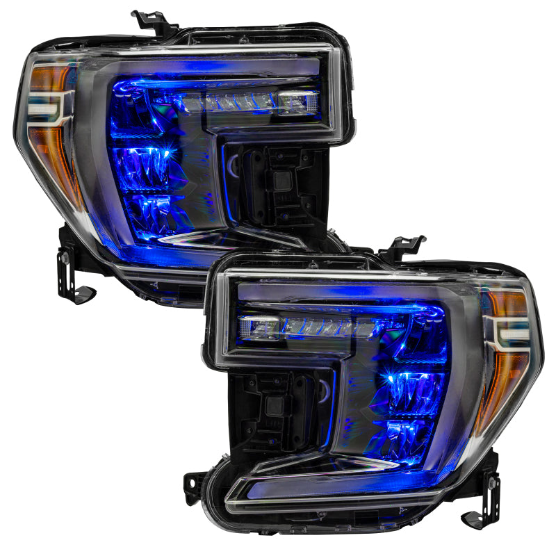 Oracle 19-21 Silverado/Sierra 1500 RGB Demon Eye Headlight Kit - w/o Controller