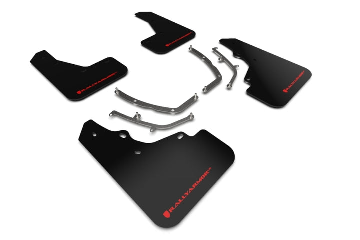 Rally Armor 19-26 Mazda3 Hatchback Black UR Mud Flap w/Red Logo