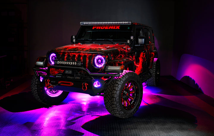 Oracle Jeep Wrangler JL/JT Sport High Performance W LED Fog Lights - w/o Controller
