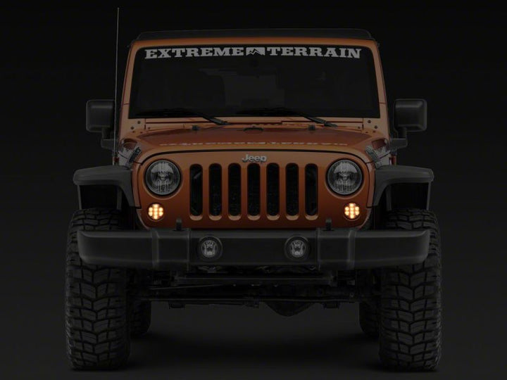 Raxiom 07-18 Jeep Wrangler JK Axial Series LED Front Turn Signals- Clear