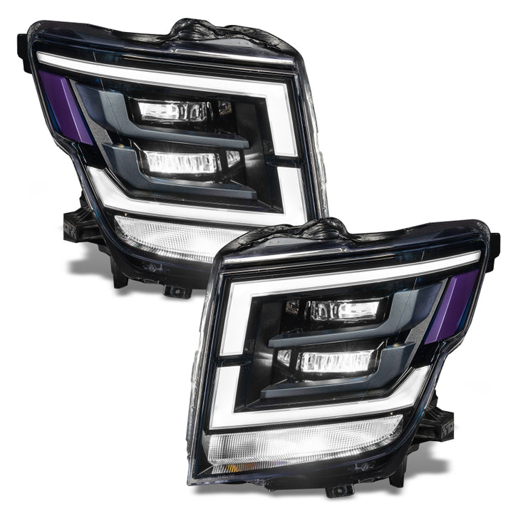 Oracle 21-22 Nissan Titan Demon Eye RGB Headlight Upgrade Kit - ColorSHIFT w/o Controller