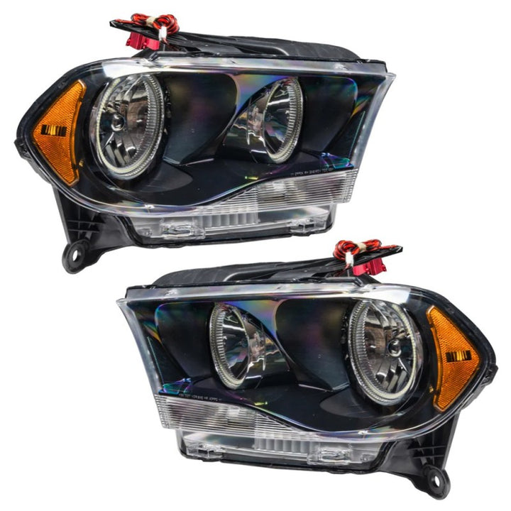 Oracle 11-13 Dodge Durango SMD HL Halogen - Black - Blue