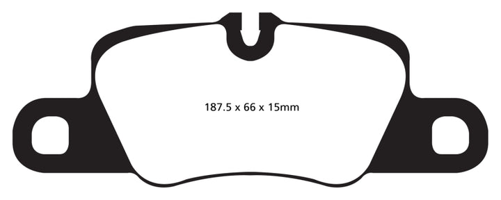 EBC 12-15 Porsche 911 (991) (Cast Iron Rotor only) 3.8 Carrera S Redstuff Rear Brake Pads