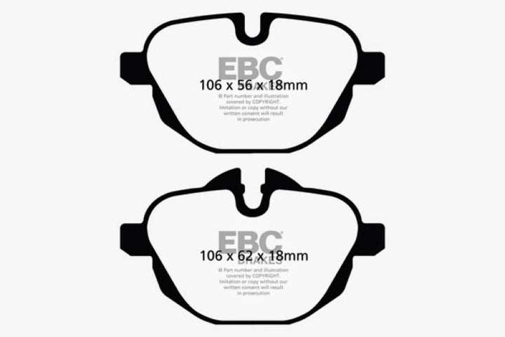 EBC 14-20 BMW i8 Bluestuff Rear Brake Pads