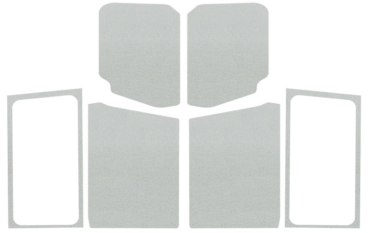 DEI 18-23 Jeep Wrangler JL 2-Door Boom Mat Complete Headliner Kit - 7 Piece - White