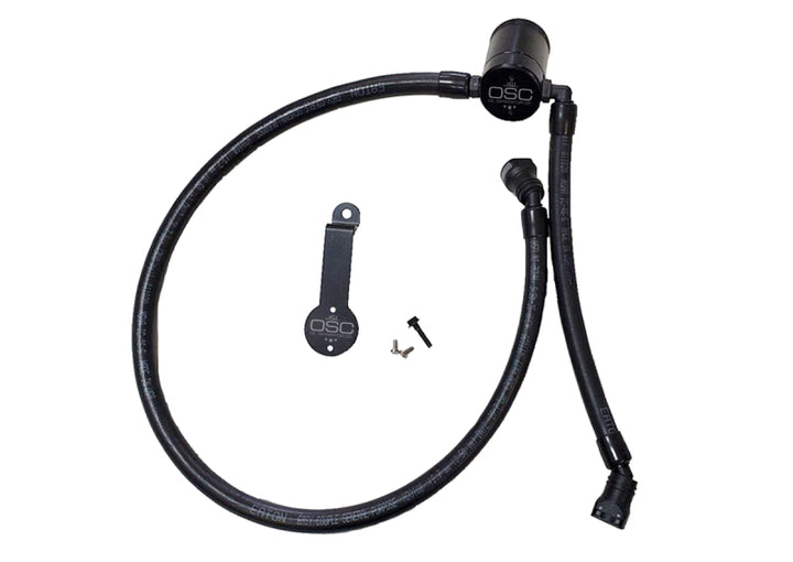 J&amp;L 18-25 Jeep Wrangler JL 3.6L Driver Side Oil Separator 3.0 - Black Anodized