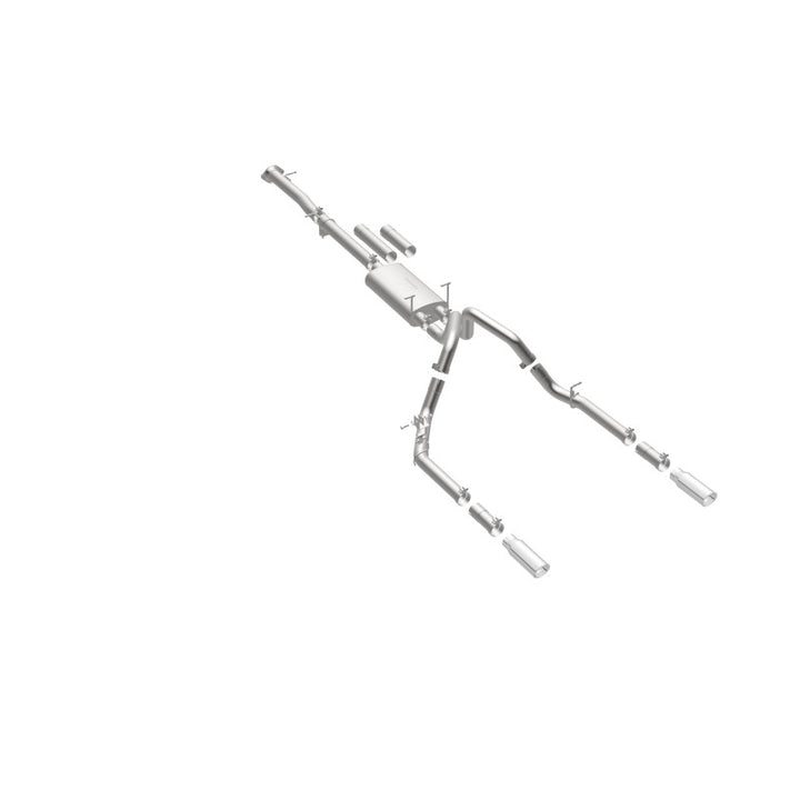 MagnaFlow Stainless Cat-Back Exhaust 2015 Chevy Silverado 2500HD 6.0L Dual Split Rear Exit 4in
