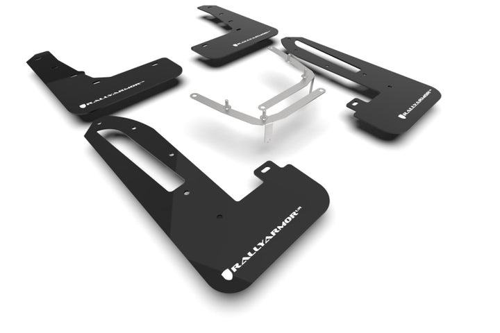 Rally Armor 23-26 Honda Civic Type R Black Mud Flap White Logo