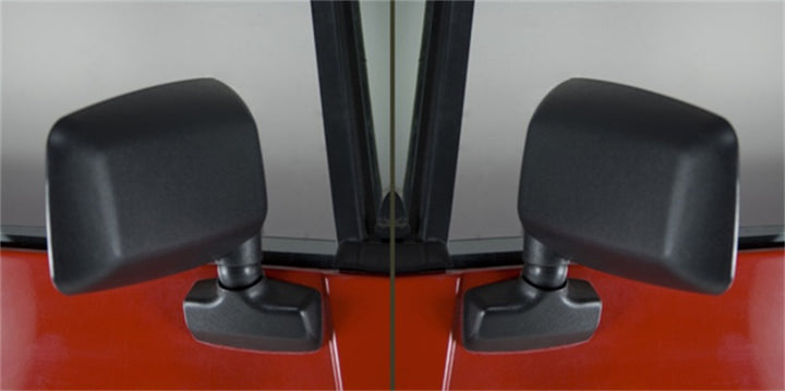 Omix Door Mirror Kit Black- 87-95 Jeep Wrangler YJ