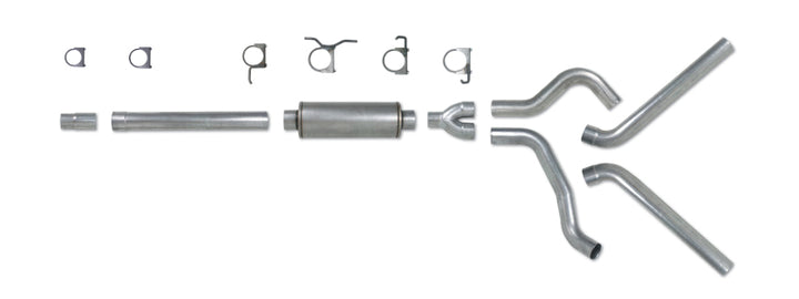 Diamond Eye KIT 4in Catback DUAL SS: 94-97 FORD 7.3L F250/F350 PWRSTROKE