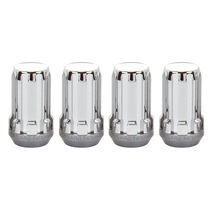 McGard SplineDrive Lug Nut (Cone Seat) M14X1.5 / 1.648in. Length (4-Pack) - Chrome (Req. Tool)