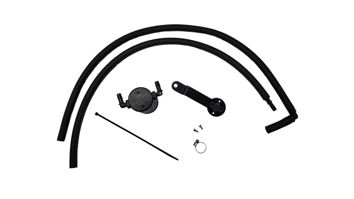 J&amp;L 20-25 Hyundai Palisade / Kia Telluride 3.8L Oil Separator 3.0 Passenger Side - Black Anodize