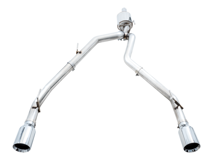 AWE Tuning 09-18 RAM 1500 5.7L (w/o Cutouts) 0FG Single Side Exit Cat-Back Exhaust - Chrome Tips