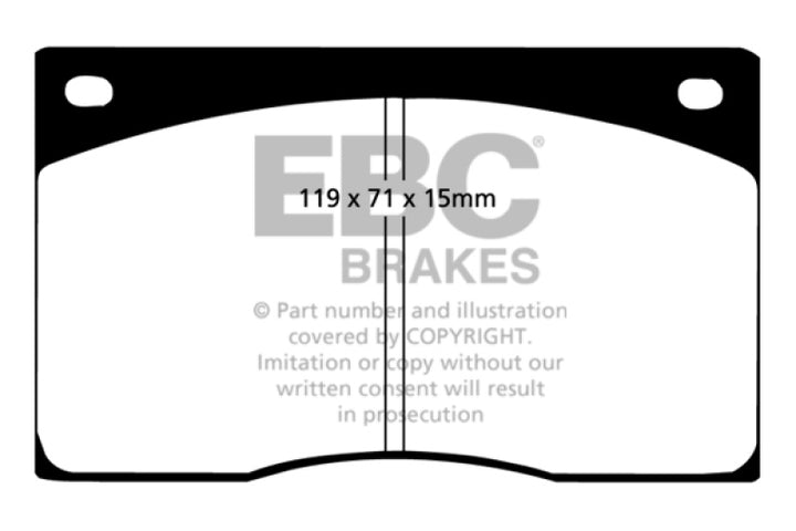 EBC 93-97 Aston Martin DB7 3.2 Supercharged Redstuff Front Brake Pads
