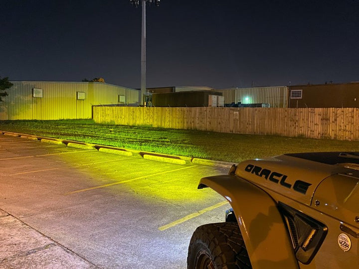 ORACLE Lighting 2019+ Jeep Wrangler JL Skid Plate w/ Integrated LED Emitters - Yellow