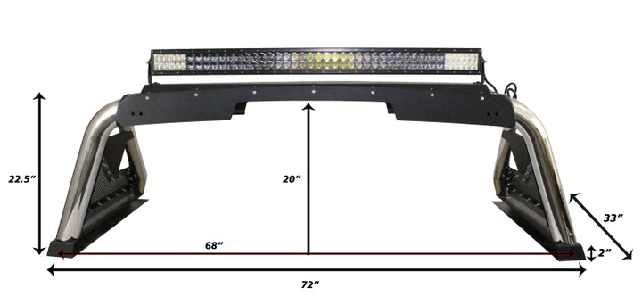 Go Rhino 07-20 Toyota Tundra Sport Bar 2.0 (Full Size) - SS