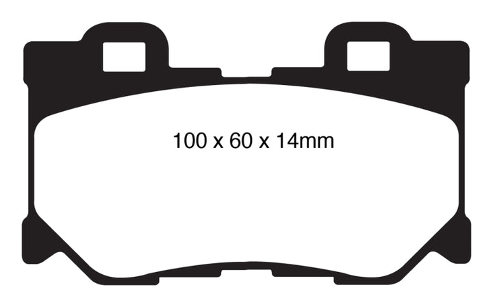 EBC 08-13 Infiniti FX50 5.0 Greenstuff Rear Brake Pads