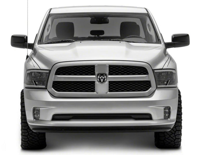 Raxiom 09-18 Dodge RAM 1500/2500/3500 Axial Series Headlights w/ LED Bar- Black Housing (Clear Lens)