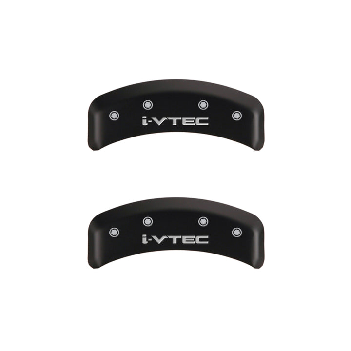 MGP 4 Caliper Covers Engraved Front & Rear i-Vtec Red finish silver ch
