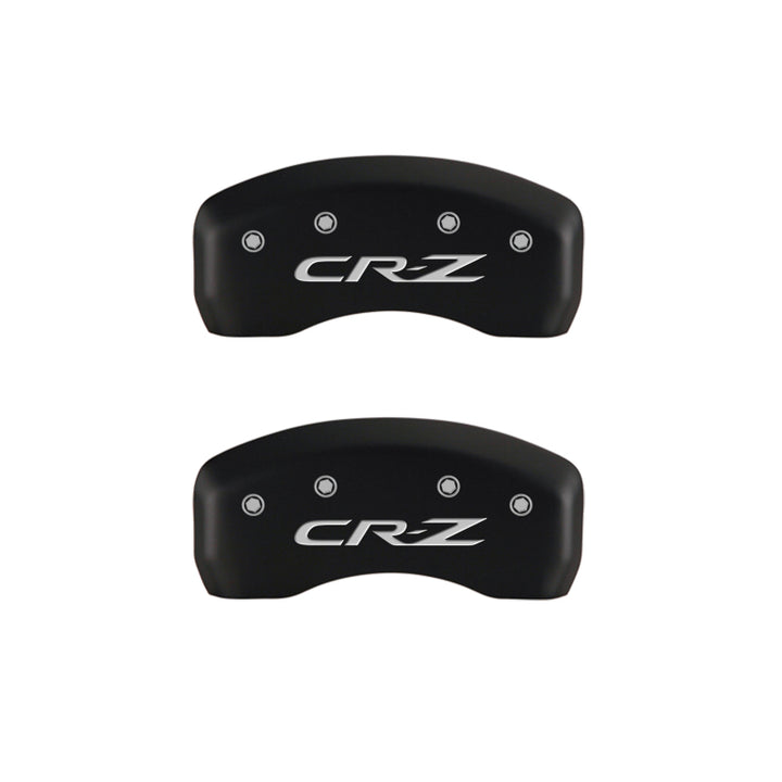 MGP 4 Caliper Covers Engraved Front Honda Engraved Rear CR-Z Red finish silver ch