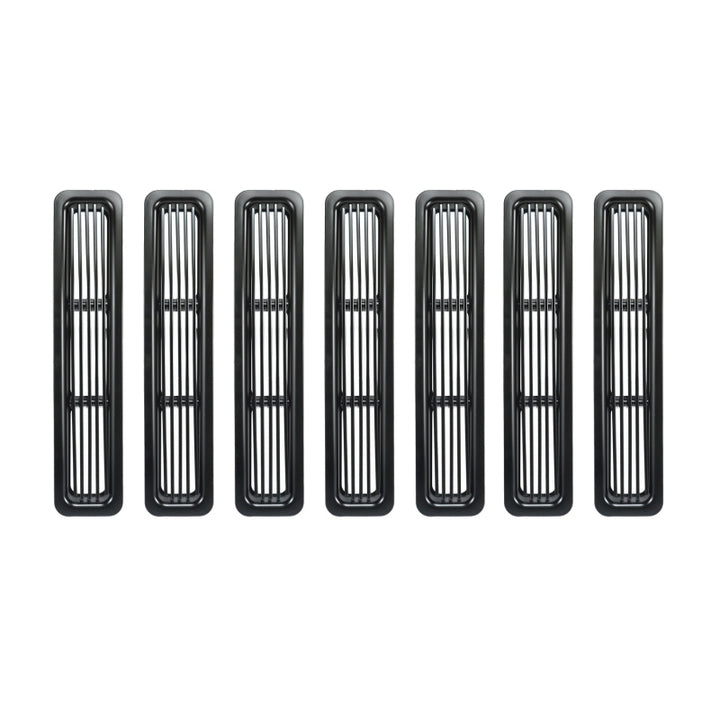 Rugged Ridge Billet Grille Inserts Black 97-06 Jeep Wrangler