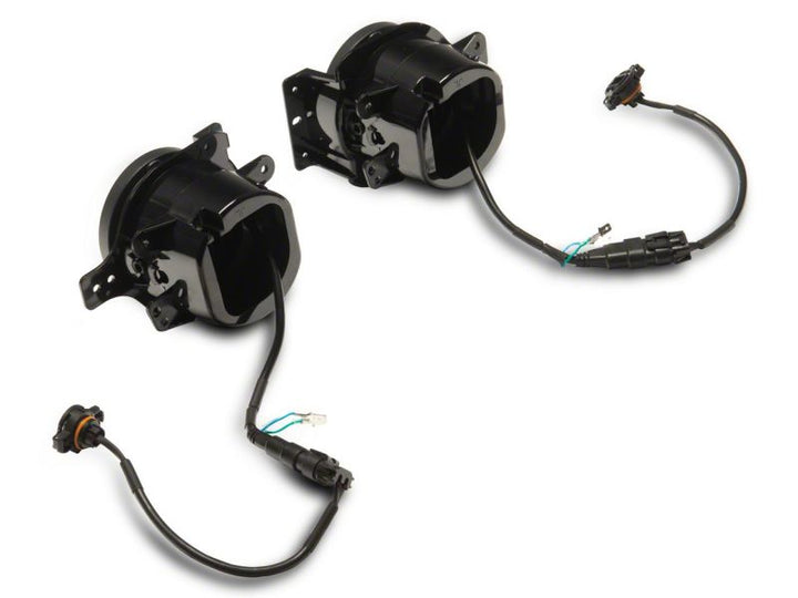 Raxiom 18-23 Jeep Wrangler JL Axial Series 9-In Angel Eye LED Headlights- Black Housing (Clear Lens)