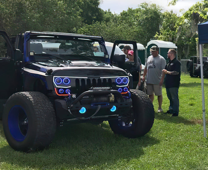 Oracle Vector Jeep Wrangler JK Grille LED Halo Kit - White