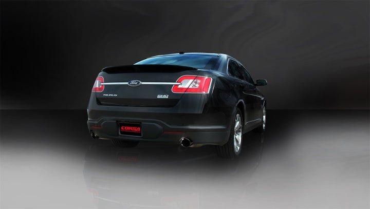 Corsa 2010-2019 Ford Taurus SHO 3.5L V6 Turbo Sport Cat-Back Exhaust w/ Dual 4in Black Tips