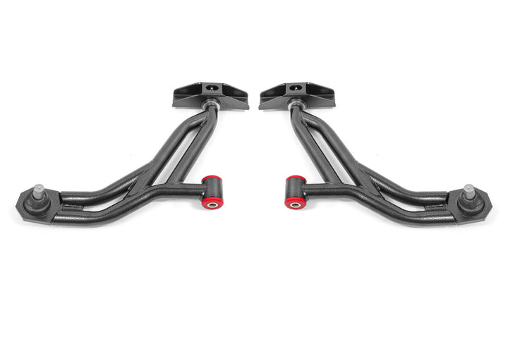 BMR Suspension 05-14 Ford Mustang Lower A-Arms - Black Hammertone - Non-Adjustable
