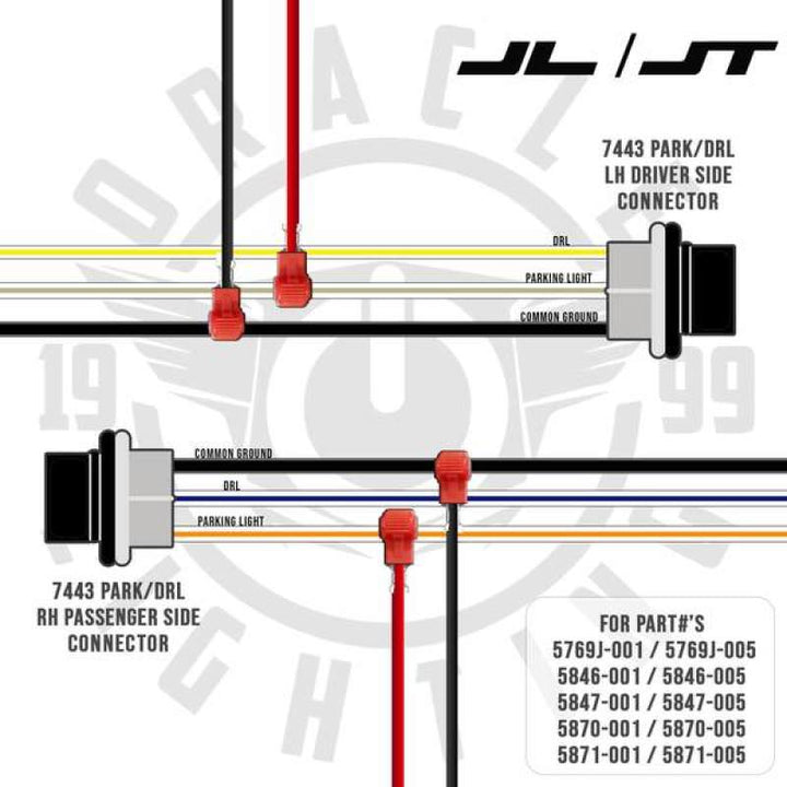 Oracle Jeep Wrangler JL/Gladiator JT 7in. High Powered LED Headlights (Pair) - White