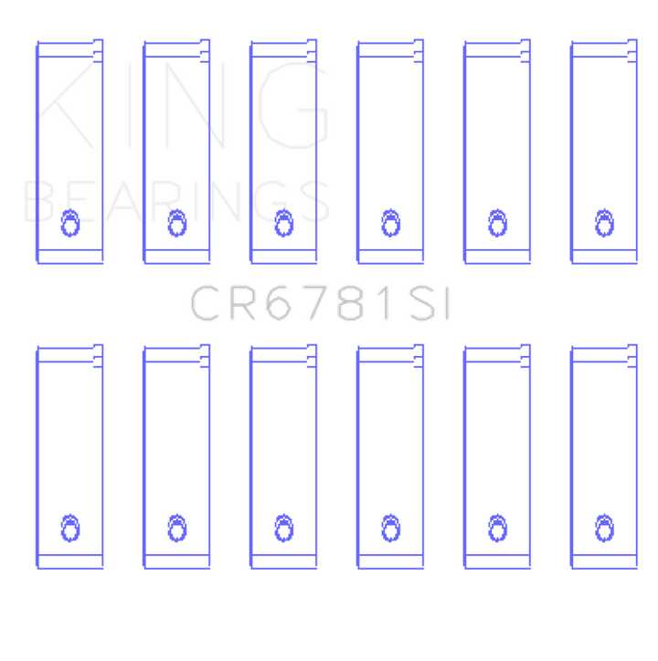 King Engine Bearings 01/98-12/09 Chrysler 167CI / 2.7 Liter EER V6 Rod Bearing Set