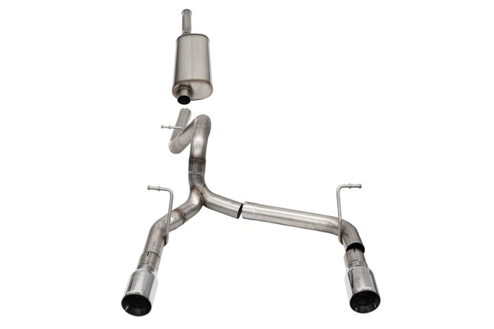 Corsa 2018-2025 Jeep Wrangler JLU 3.6L 2.75in Sport Cat-Back Exhaust w/ 4in Tips